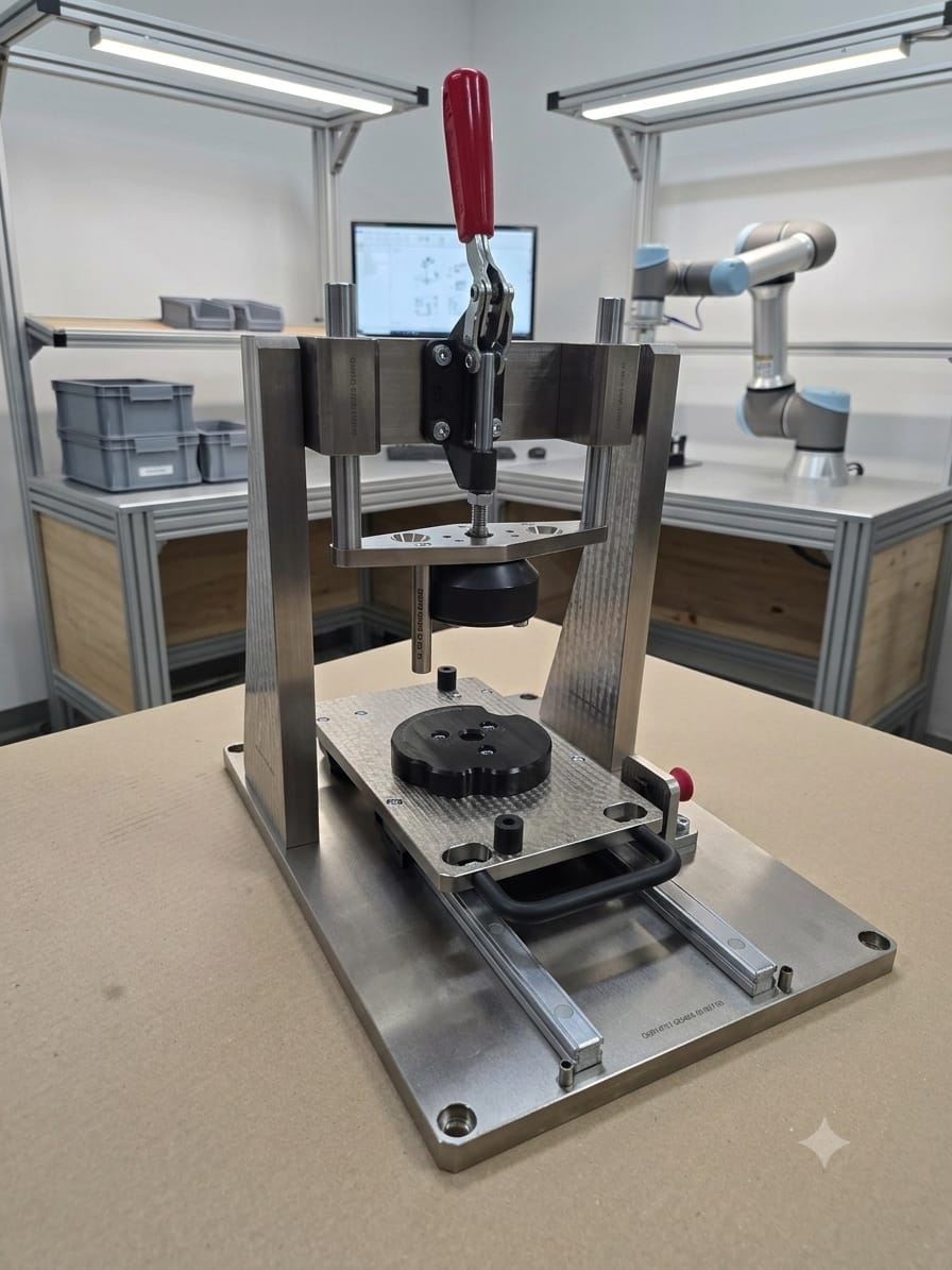 Automatisierte Vorrichtung mit Robotik im artform-Werkzeugbau